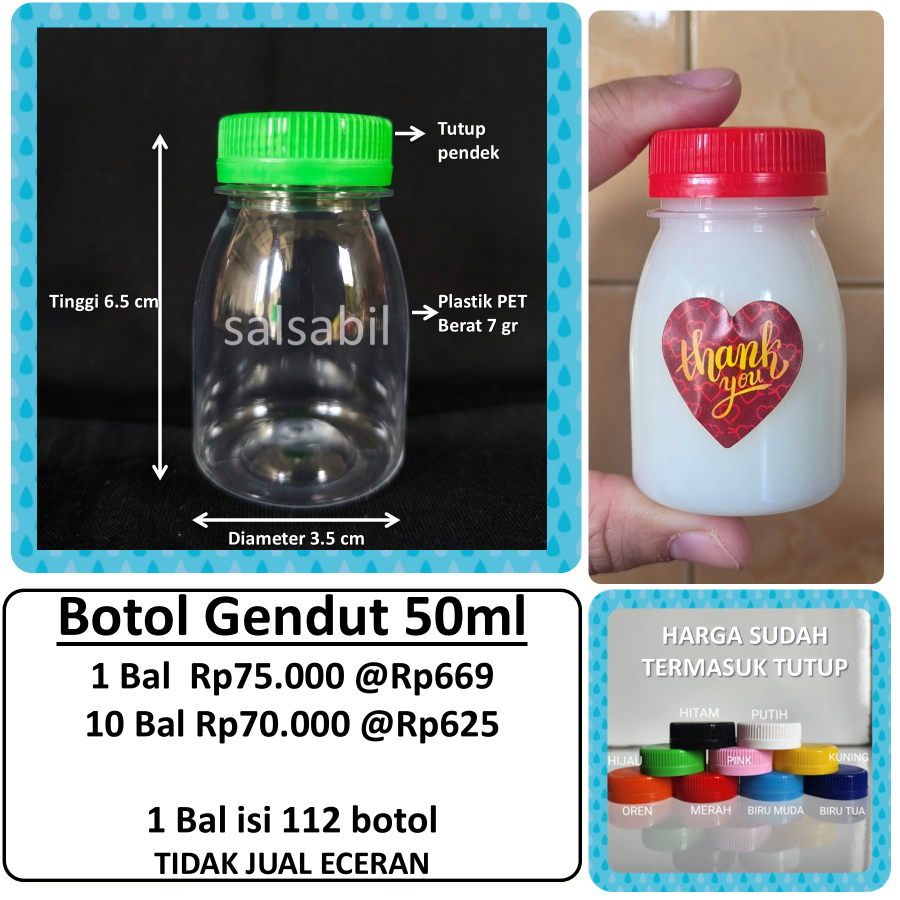 Botol gendut 50ml